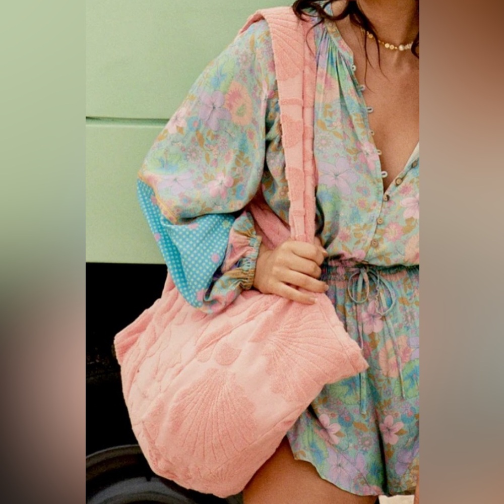 SEASHELL TERRY CLOTH BAG